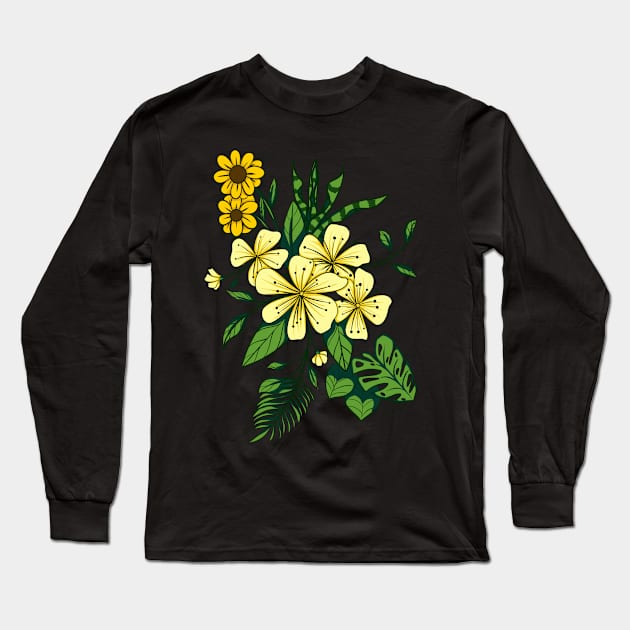 flowers Long Sleeve T-Shirt by satu_empat